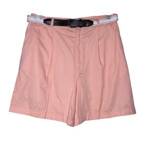 Cabin Creek NWT Pleated Shorts with Belt High‎ Waist Cotton Blend Size 16 Y2K